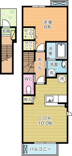 サン・オマージュ  201号室 間取り
