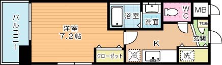 ｍａｌｖａｒｏｓａ(マルヴァローザ) 203号室 間取り