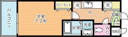 ｍａｌｖａｒｏｓａ(マルヴァローザ) 303号室 間取り