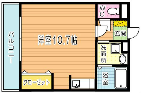プリンスビル  302号室 間取り