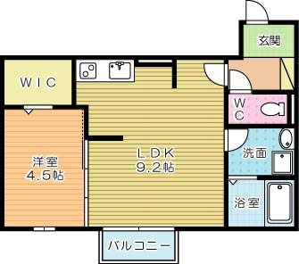 ヴェルジェ深田Ⅴ 103号室 間取り