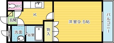 チェリーハイツ 103号室 間取り