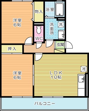 エトワール嵐山 202号室 間取り