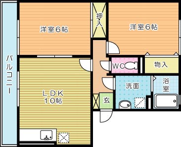 エトワール嵐山 202号室 間取り