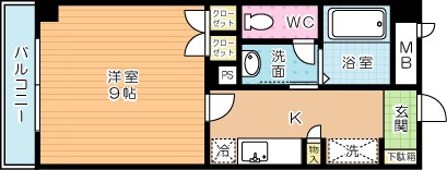 明夏ビル 302号室 間取り