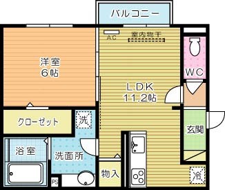 ＳｕｎＬｉｇｈｔ(サンライト) 満号室 間取り