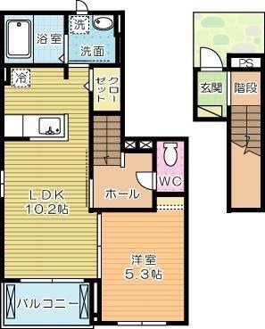 アーバンフォレスト下曽根   206号室 間取り
