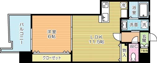 サンシャインプリンセス五番街  402号室 間取り