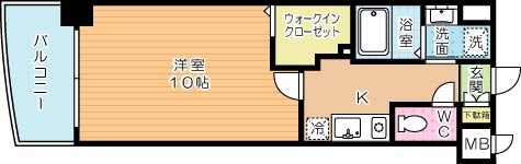 サンシャインプリンセス五番街   1103号室 間取り