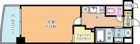 サンシャインプリンセス五番街  1305号室 間取り