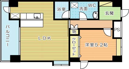 ビアリッツ 503号室 間取り