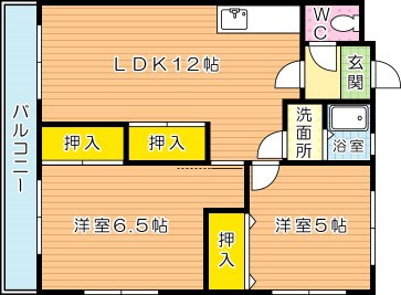 イムズヒル別院 201号室 間取り