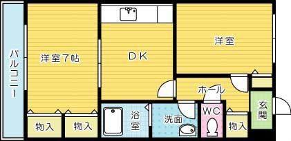 ロージュマン真鶴  202号室 間取り