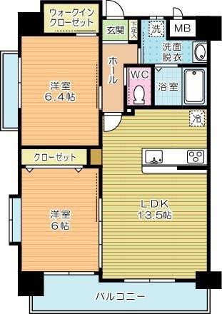 ベルステージ須賀町 505号室 間取り