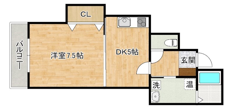 アルファＫ   402号室 間取り