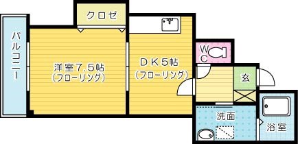 アルファＫ   402号室 間取り