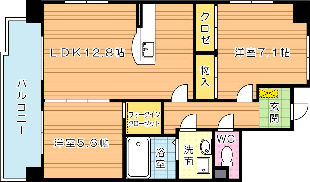 メディアパークⅢ 間取り図