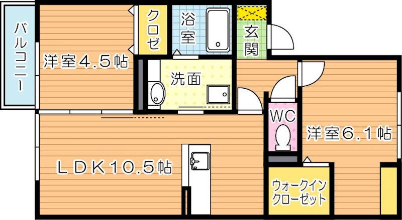 グリシナHAKUSAN  間取り