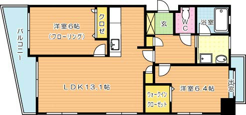 セントラーレⅡ  203号室 間取り