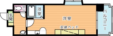 アンシャンテ北方 201号室 間取り