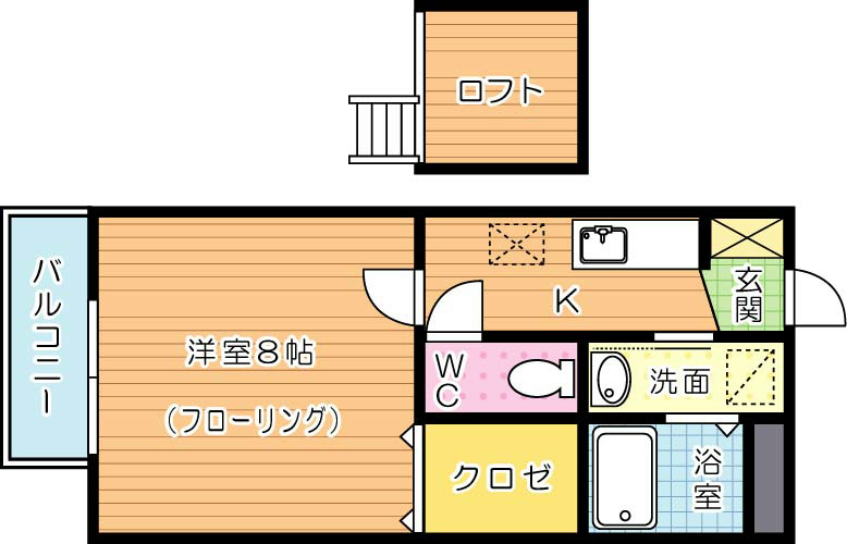 メゾン上の原 105号室 間取り