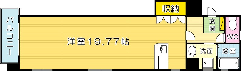 大八ビル 501号室 間取り