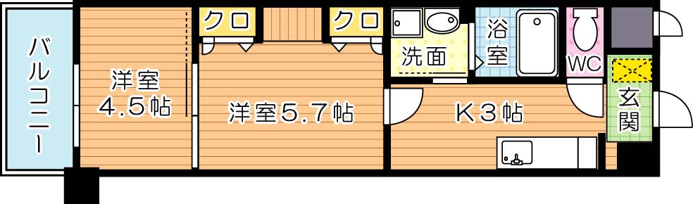 スマートⅡ 503号室 間取り