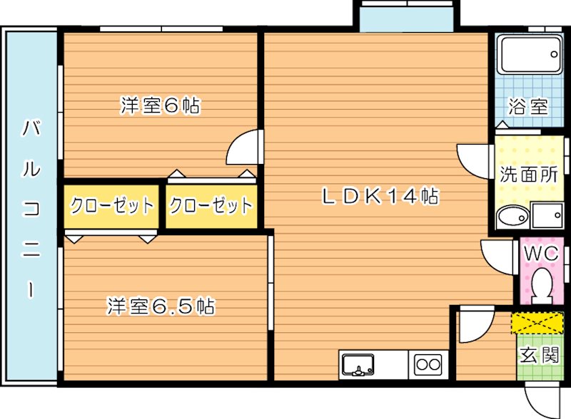 ナーセリー木町 104号室 間取り