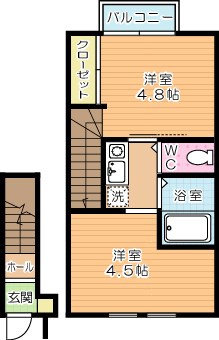 Ｄｅａｒ津田(ディア津田)　Ａ棟 間取り図