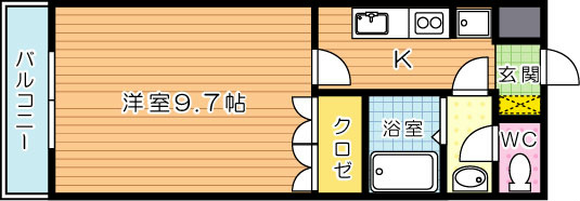 ベティヒルズ 103号室 間取り