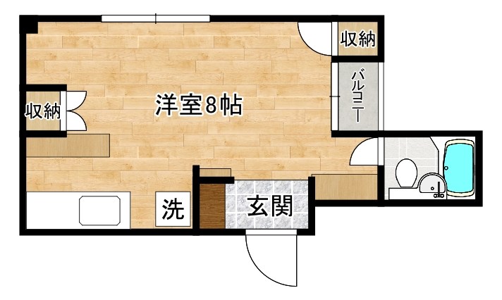 ＦＥＬＩＣＥ小倉（フェリーチェ小倉） 303号室 間取り