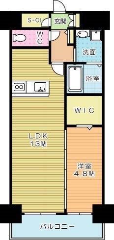 グランシャリオ三萩野 202号室 間取り