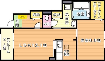 メゾンドプチフルールⅦ 間取り