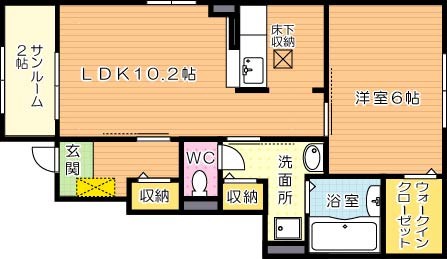 メゾンドプチフルールⅩ 間取り図