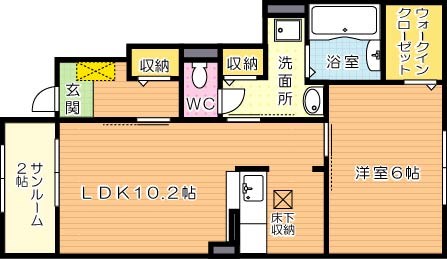 メゾンドプチフルールⅩ 間取り図