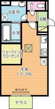 Lieu de repos（エルデルポ） 101号室 間取り