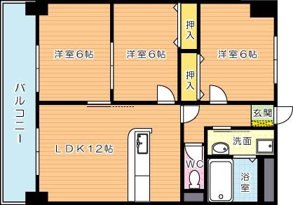 リバーサイド本城　 間取り図