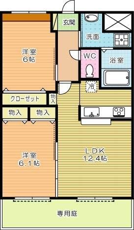 レムリア  102号室 間取り