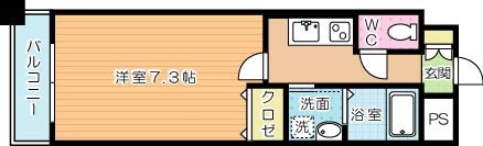 ｐｌａｉｓｉｒ(プレジール)  703号室 間取り
