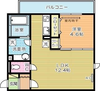 Polonia Matsubara Ａ棟 (ポロニア松原Ａ棟) 301号室 間取り