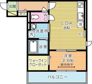 Polonia Matsubara Ａ棟 (ポロニア松原Ａ棟) 302号室 間取り