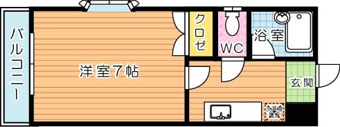 デュエル本城 B棟 間取り図