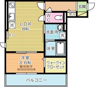 Polonia Matsubara Ａ棟 (ポロニア松原Ａ棟) 211号室 間取り