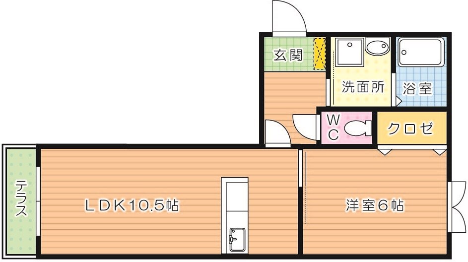 グリーンコート楽Ⅱ 間取り