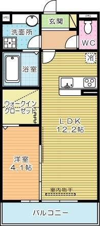 Ｓｔｕｄｉｅ　ＧＡＭＯＵ(スタディ蒲生) 302号室 間取り