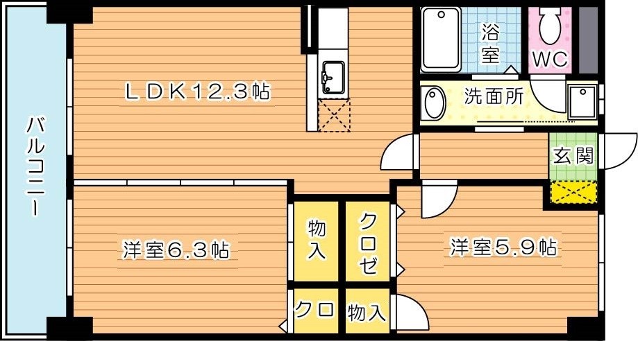 エクセレント本城 間取り