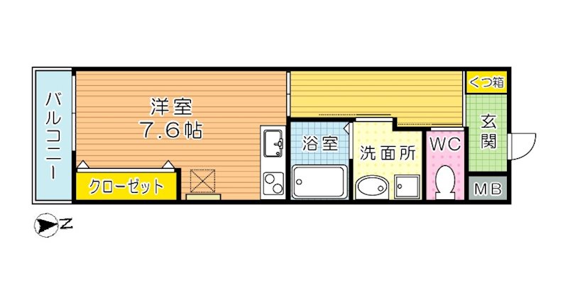 ホームメイト八雲(ヤクモ) 102号室 間取り