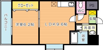 竪町センタービル 801号室 間取り