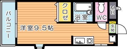 サンフレアー光明 401号室 間取り
