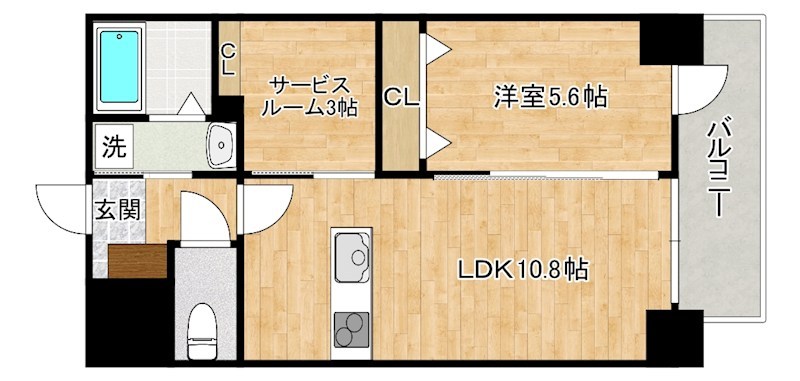 THE KYO ーザ・京ー  305号室 間取り